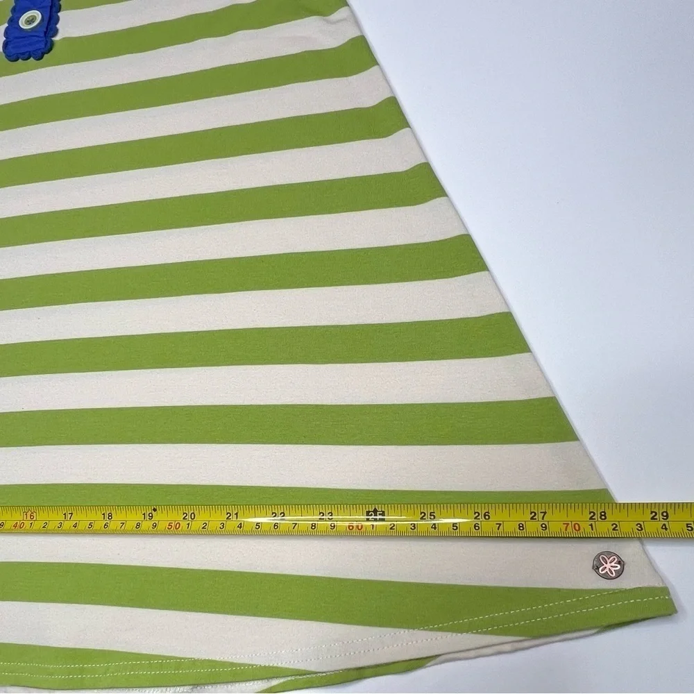 Matilda Jane Girls Size 12 Striped Swing Tank Top Green Blue NWOT